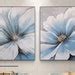 3D White Flower Texture Painting,white Flower Abstract Wall Art,flower ...