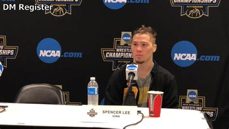 Iowa's Spencer Lee discusses his NCAA semifinals victory