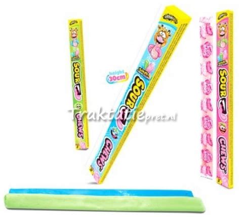 Johny Bee Sour Chews gum, 30 gram Traktatiepret - uitdeel snoep