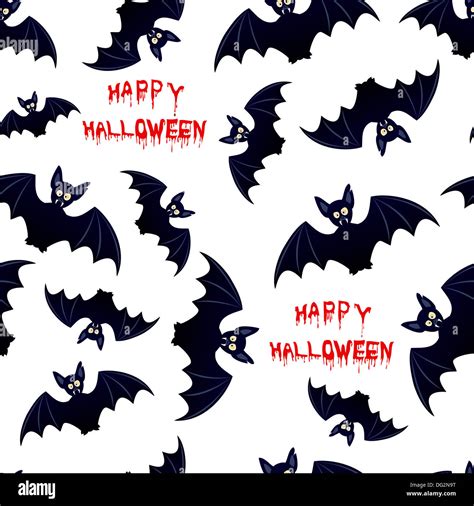 Halloween bat - seamless background Stock Photo - Alamy