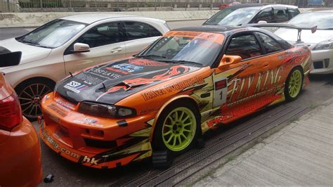 Nissan Skyline GT-R R33 drift race car in HK - YouTube