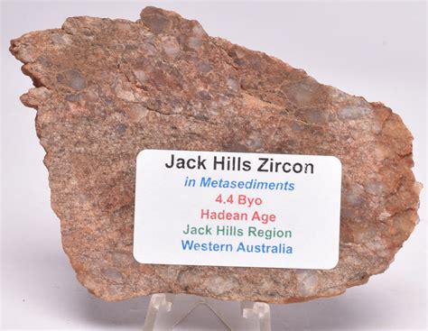 ZIRCON, Metaconglomerate Narryer Gneiss Slice, Jack Hills, Australia S – Crystal World ...