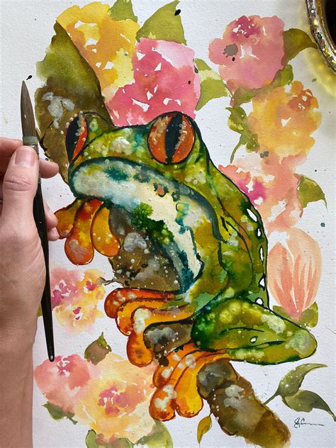 Frog On A Log – Sunny Life Art