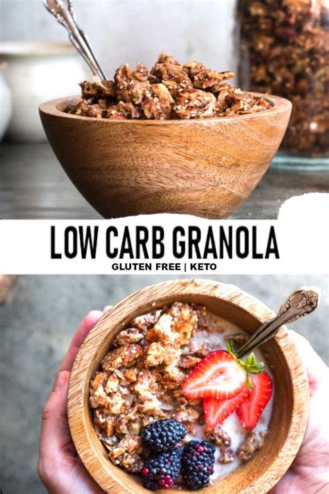 Low Carb Granola | Recipe | Low carb granola, Keto friendly desserts, Low carb