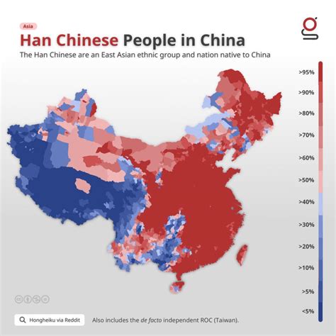 Han Chinese People in China [OC] : r/MapPorn