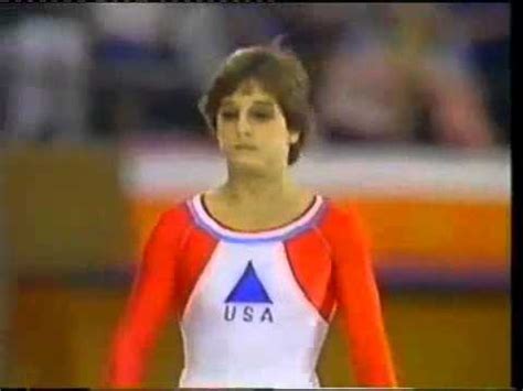 Mary Lou Retton (USA) - 1984 Olympics - Compulsory Vault - YouTube