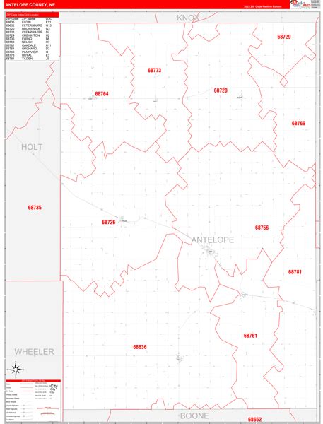 Digital Maps of Antelope County Nebraska - marketmaps.com