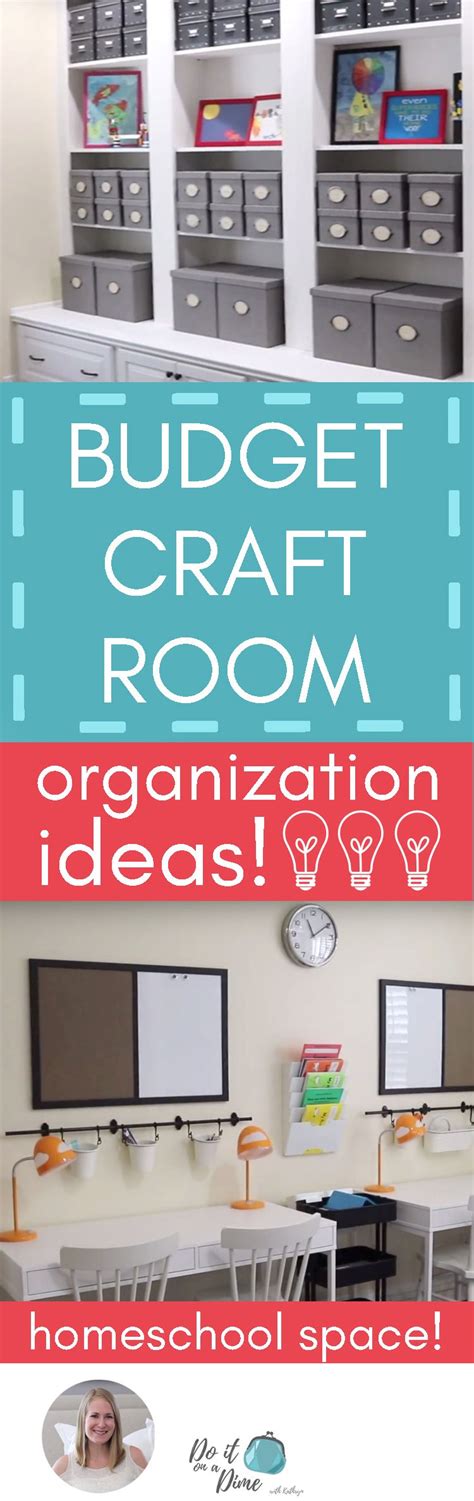 'Budget craft room organization ideas...!' (via DO IT ON A DIME) | Craft room organization, Room ...