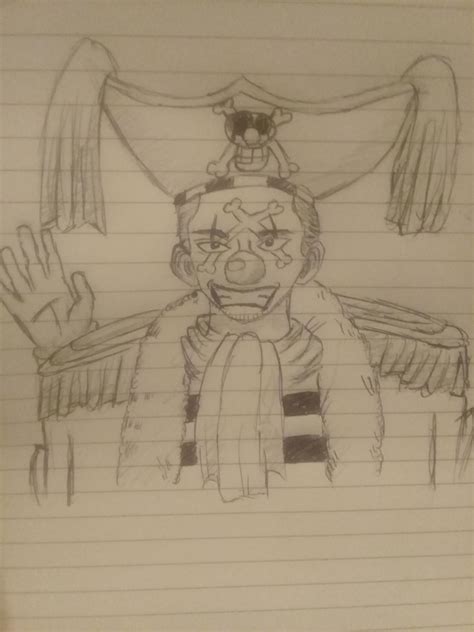 I did a Buggy drawing. And I thought I should share it here. : r/OnePiece