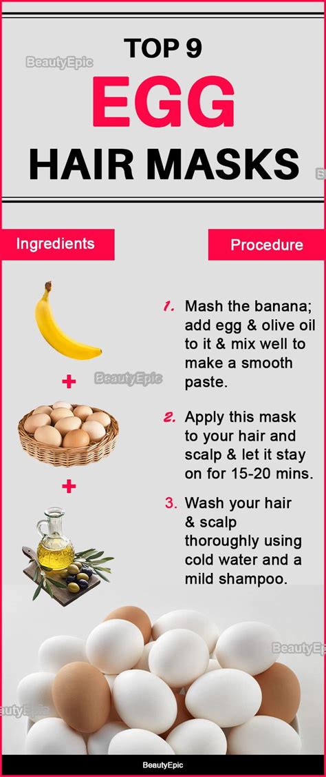 Top 9 Egg Hair Masks Hair Mask For Damaged Hair, Hair Mask For Growth ...