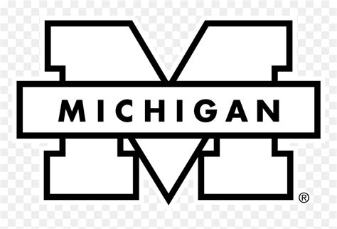 Michigan Logo Png - Michigan Wolverines Decal, Transparent Png - vhv