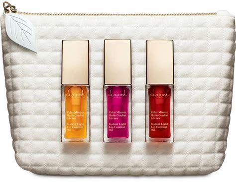 Clarins Lip Oil Trio Set | Clarins lip oil, Lip oil, Clarins