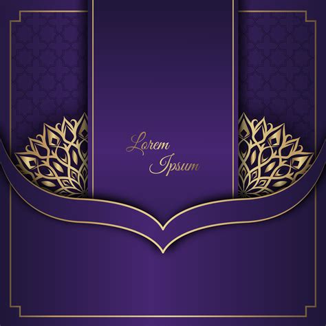 mandala background, purple and gold 11866818 Vector Art at Vecteezy