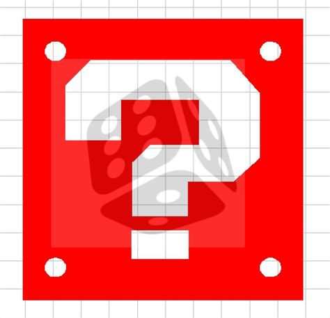 Super Mario Brothers Question Mark Box DIGITAL File .ai .dxf - Etsy Canada