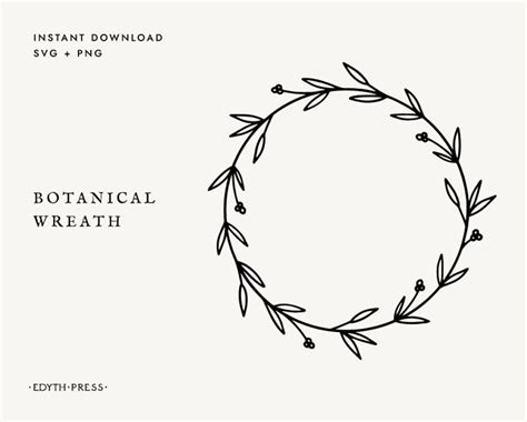 Wreath Svg Leaf Circle Svg Laurel Wreath Svg Wedding Wreath Svg Png ...