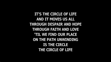 Circle of life lyrics - makehip