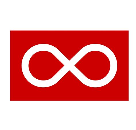 Métis Blue & Red Flag Sticker, Métis flag Infinity symbol magnet, Métis Bumper Sticker - Nish Gear