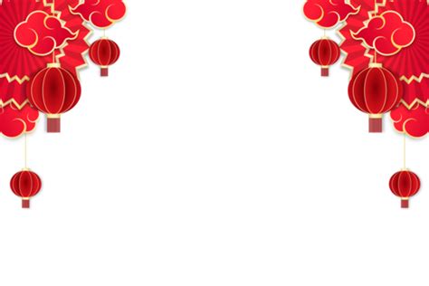 Chinese New Year Border PNG Transparent Images Free Download | Vector ...