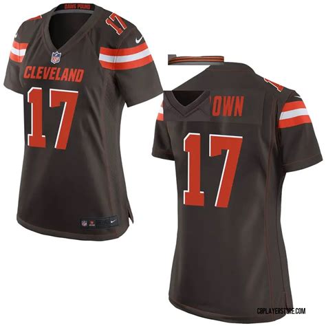 Women's Tony Brown Brown Game Team Color Football Jersey ...