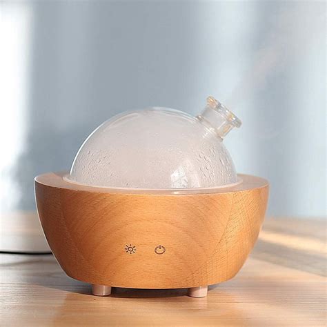 Wholesale Best Wood Base Glass Dome Ultrasonic Essential Oil Diffuser - diffusersupplier.com