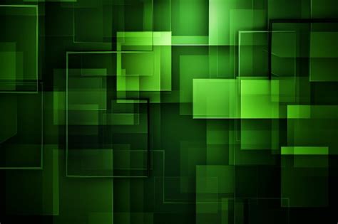 Premium Photo | Green abstract geometric screensaver