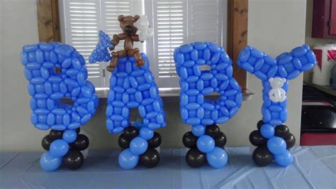 Baby shower display -sculpted by Designs by Cupid, llc Balloon Art Baby, Baby Shower Balloon ...