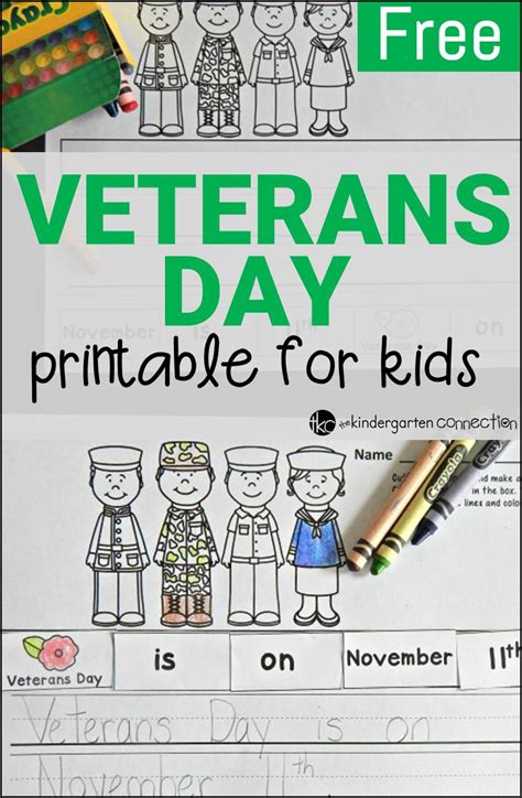 Free Veterans Day Activity - The Kindergarten Connection