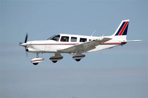 Small Private Plane Landing Stock Photo - Image: 33488030