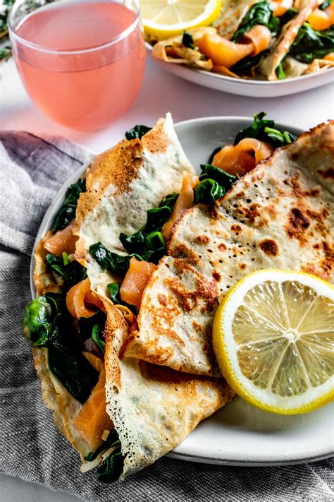 Spinach and Smoked Salmon Crepes - Whisked Away Kitchen