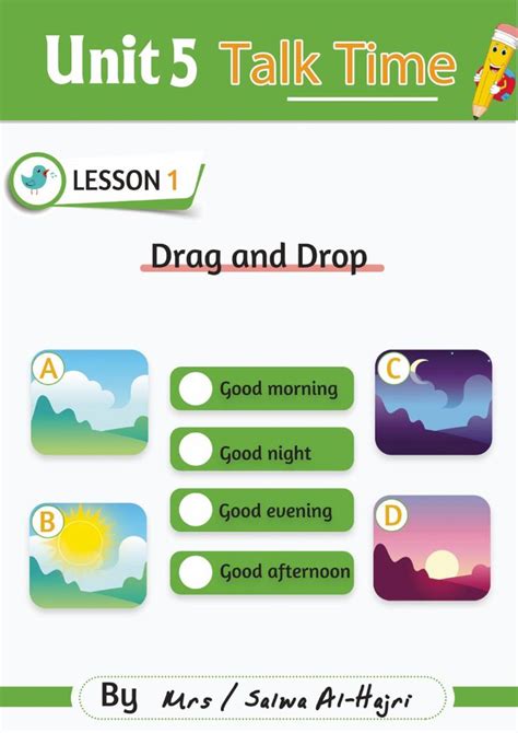 good morning interactive activity | Interactive activities, Time ...