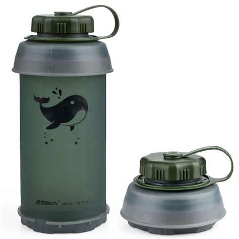 Collapsible Foldable Soft Water Bottle Portable Travel Water Bottle ...