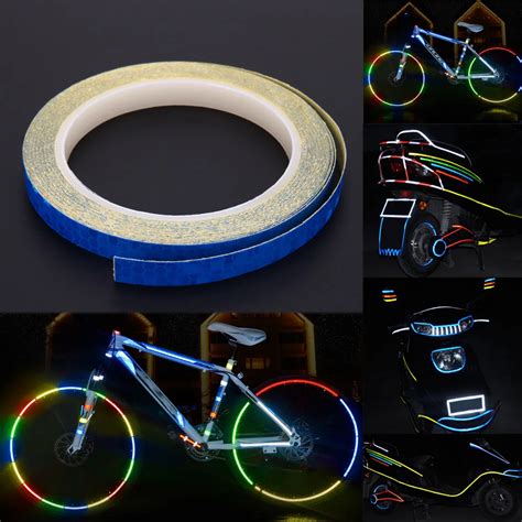 Aliexpress.com : Buy 1pcs Blue Bike Sticker Bicycle Reflective Stickers Bikes Wheel Rim Decal ...