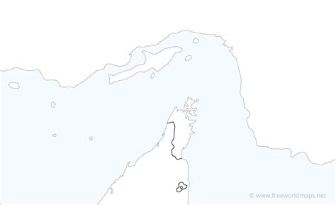 Strait of Hormuz map - by Freeworldmaps.net