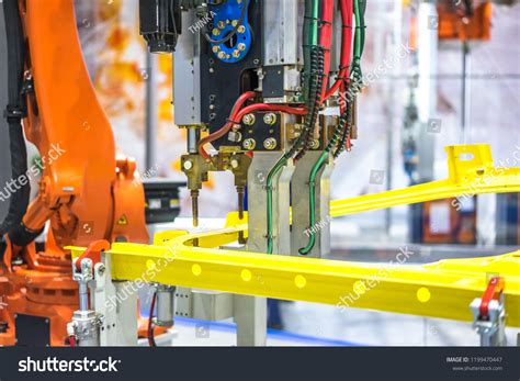 Robotic Arm Industrial Manufacture Factory Stock Photo 1199470447 | Shutterstock