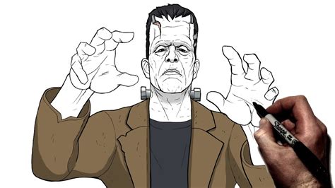 How To Draw Frankenstein | Step By Step | Halloween - YouTube