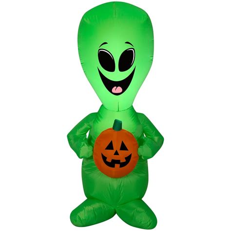 Halloween Airblown Inflatable Alien 4FT Tall by Gemmy Industries ...