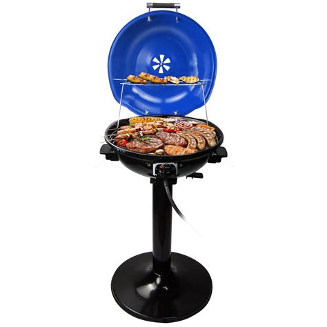 Electric BBQ Grill Techwood 15-Serving Indoor/Outdoor Electric Grill for Indoor & Outdoor Use ...