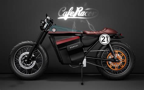 Café Racer Electric Motorcycle By Denzel EBikesByRevolve Electric Bikes ...