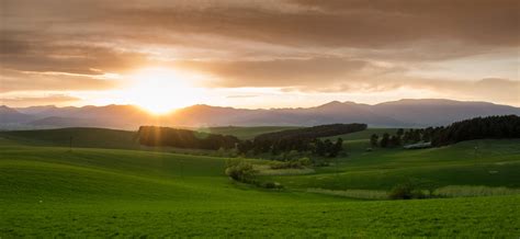 Free photo: Green Grass Field during Sunset - Clouds, Field, Grass - Free Download - Jooinn