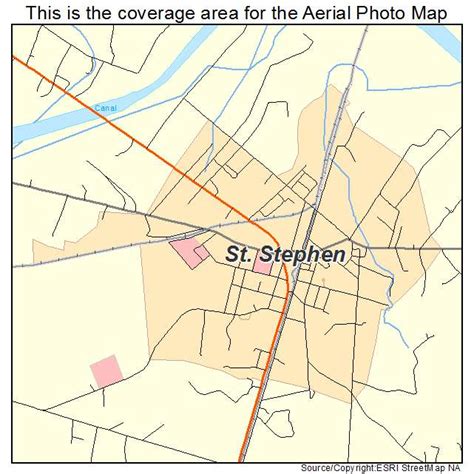 Aerial Photography Map of St Stephen, SC South Carolina