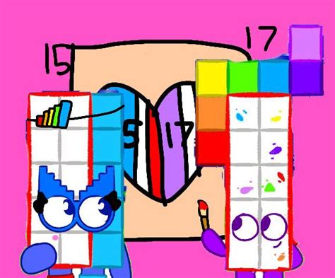 Numberblocks 15x17 (Valentines Day) by LucyBlueFive on DeviantArt