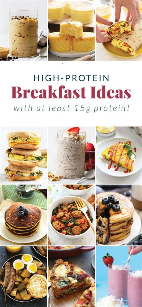 High Protein Breakfast Recipes (w/ at least 15g protein) - Fit Foodie Finds