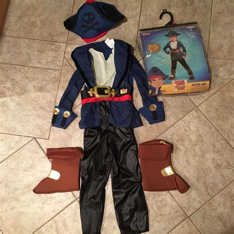 Deluxe Captain Jake CHILD Costume Size 3T-4T new and the Neverland ...