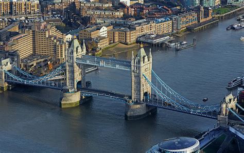 Aerial View Of London Bridge by Allan Baxter