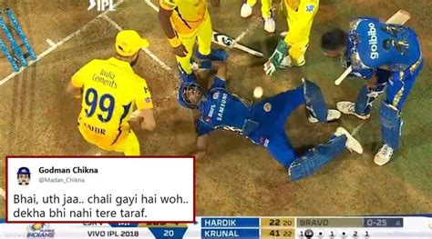 IPL 2018, MI vs CSK: This photo of Hardik Pandya from the opening match ...