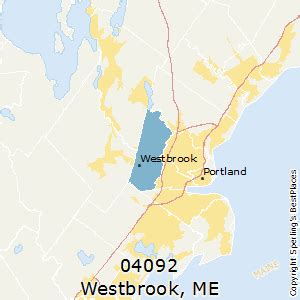 Map Of Westbrook Maine | Draw A Topographic Map