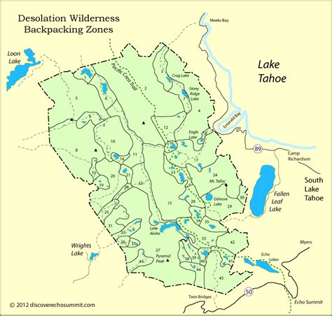 Desolation Wilderness Zone Map - St Louis Zip Code Map