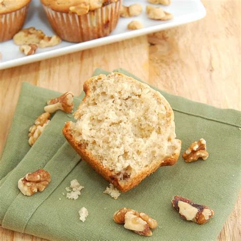 Moist Homemade Banana Walnut Muffins Recipe | Sweet Pea's Kitchen