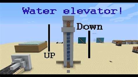 How To Build A Up And Down Water Elevator! - Minecraft - YouTube