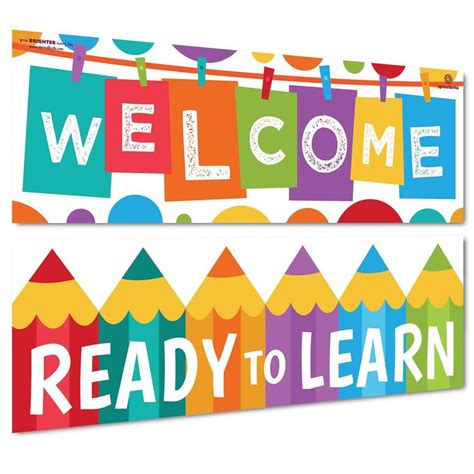 Welcome Banner - Ready to Learn | Welcome banners, Classroom welcome ...